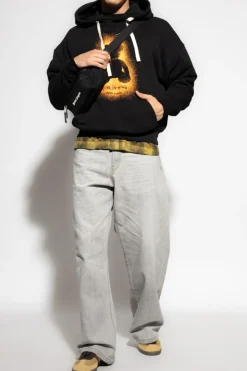 Palm Angels BLACK Sweatshirt with print