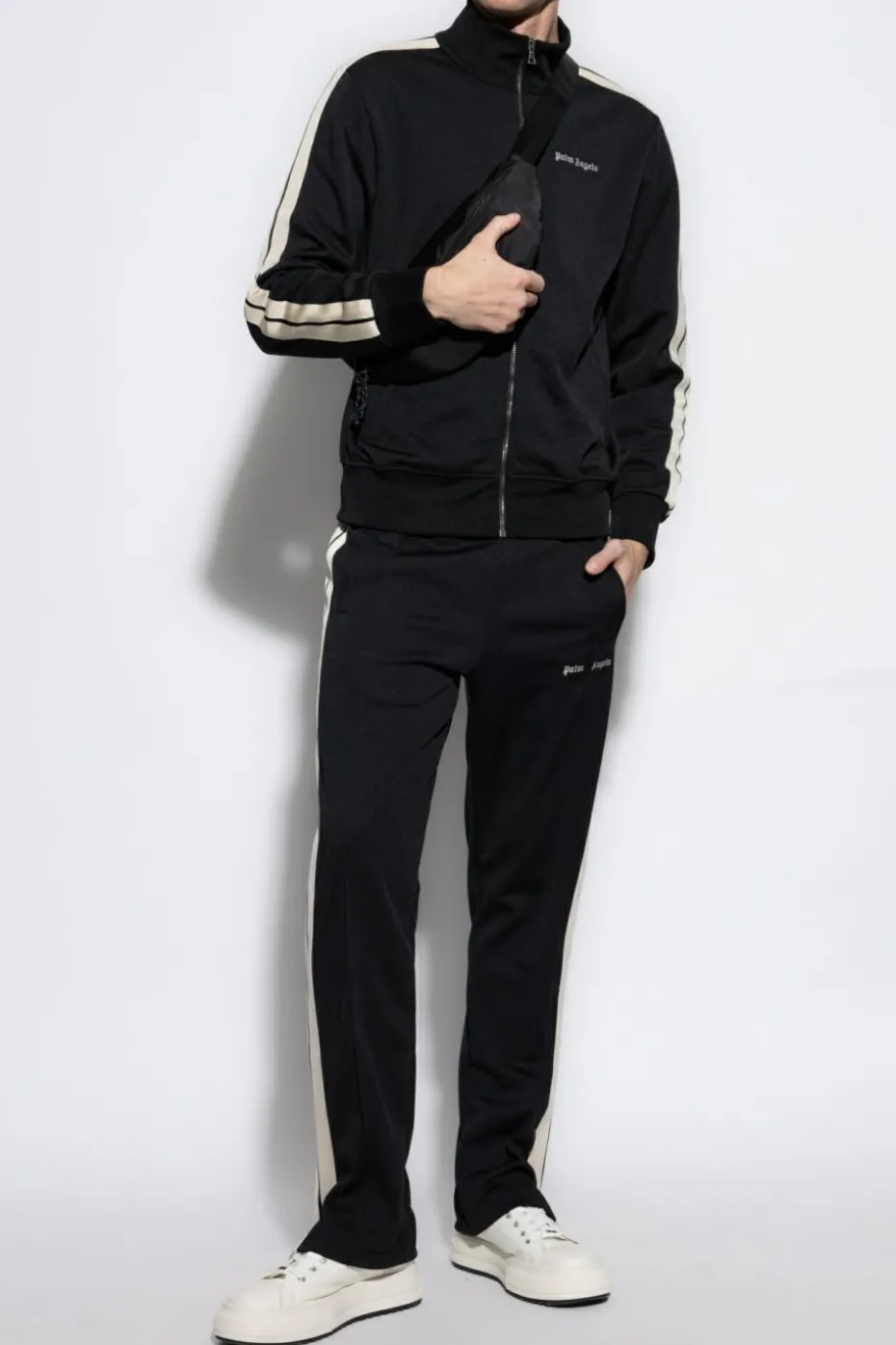 Palm Angels BLACK Sweatshirt with logo