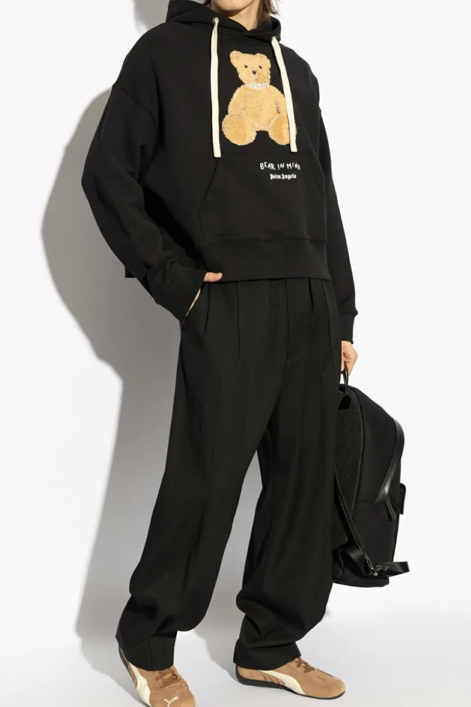 Palm Angels BLACK Sweatshirt with Logo
