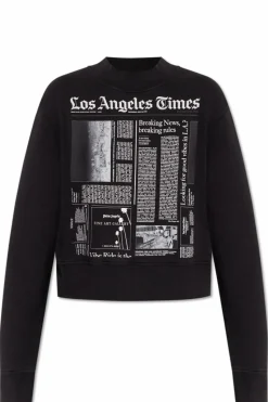 Palm Angels BLACK Sweatshirt with print