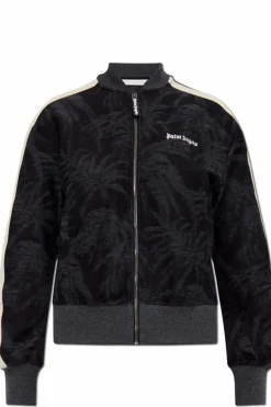 Palm Angels BLACK Sweatshirt with embroidered logo