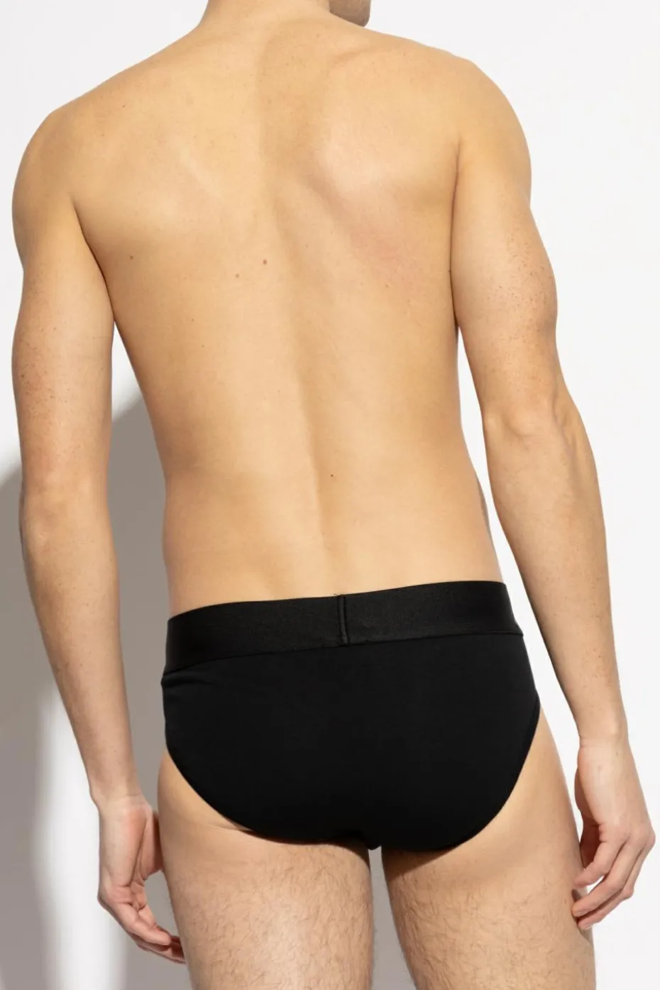Palm Angels BLACK Two-pack briefs with logo