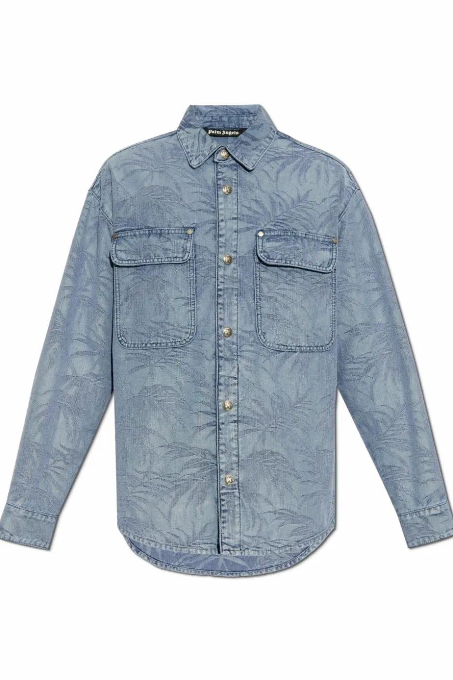 Palm Angels BLUE Denim shirt