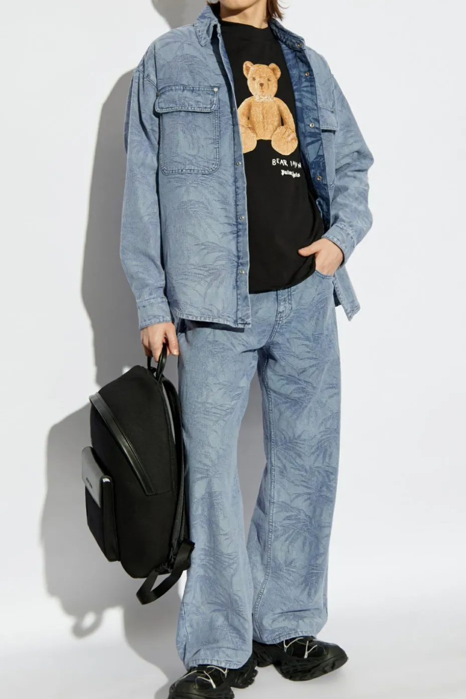 Palm Angels BLUE Denim shirt