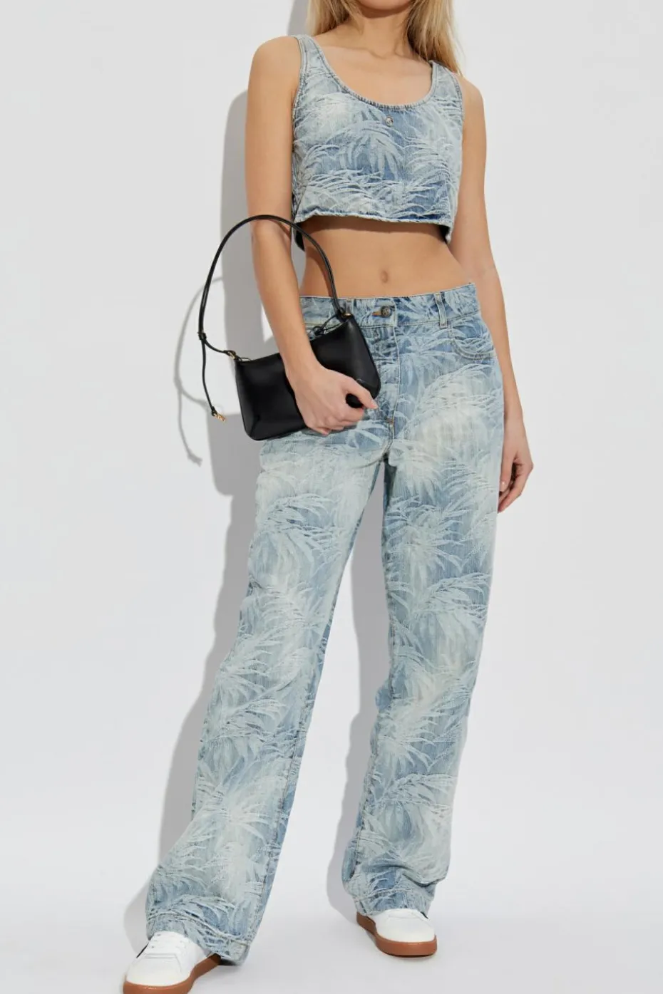 Palm Angels BLUE Short denim top