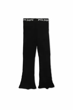Palm Angels Kids BLACK Glitter Pants