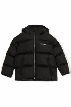 Palm Angels Kids BLACK Insulated jacket