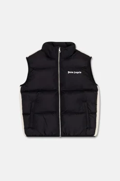 Palm Angels Kids BLACK Insulated quilted vest