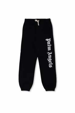 Palm Angels Kids BLACK Logo sweatpants