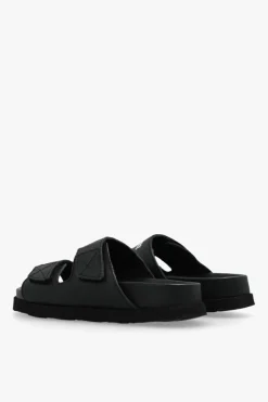 Palm Angels Kids BLACK Slides with logo