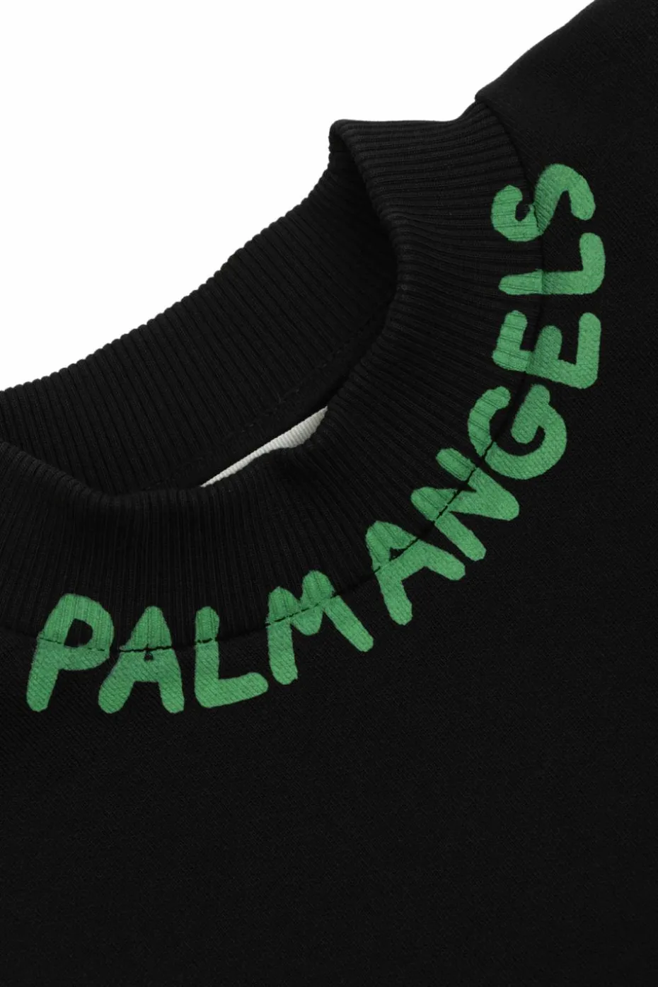 Palm Angels Kids BLACK Sweatshirt with printed logo