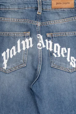 Palm Angels Kids BLUE Jeans with logo
