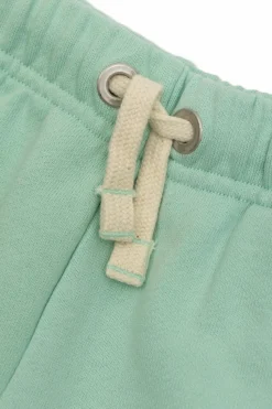 Palm Angels Kids GREEN Cotton shorts with logo