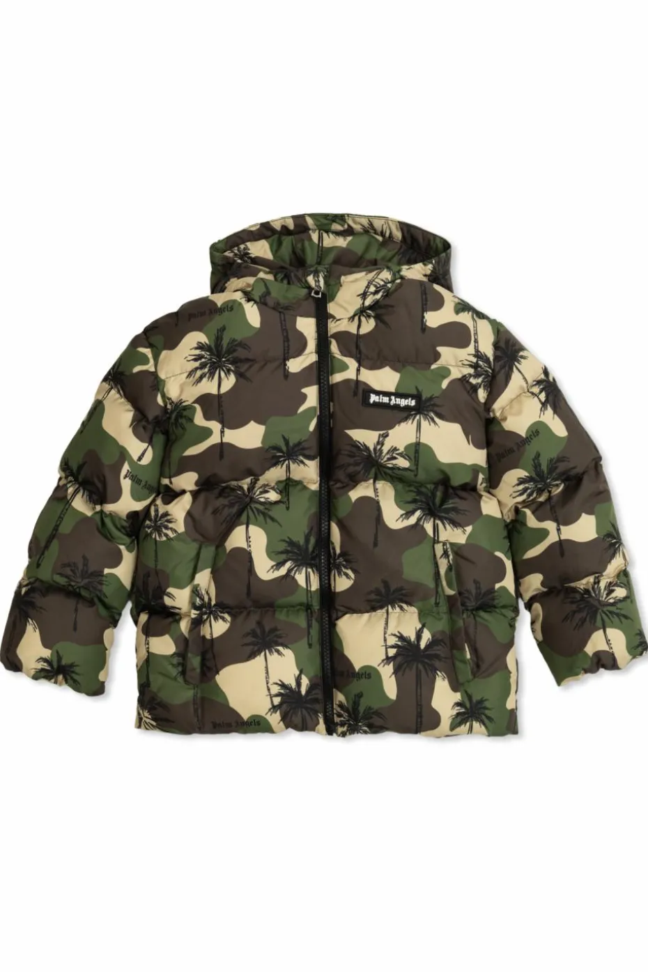 Palm Angels Kids GREEN Insulated jacket