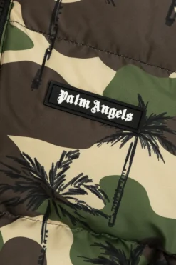 Palm Angels Kids GREEN Insulated jacket
