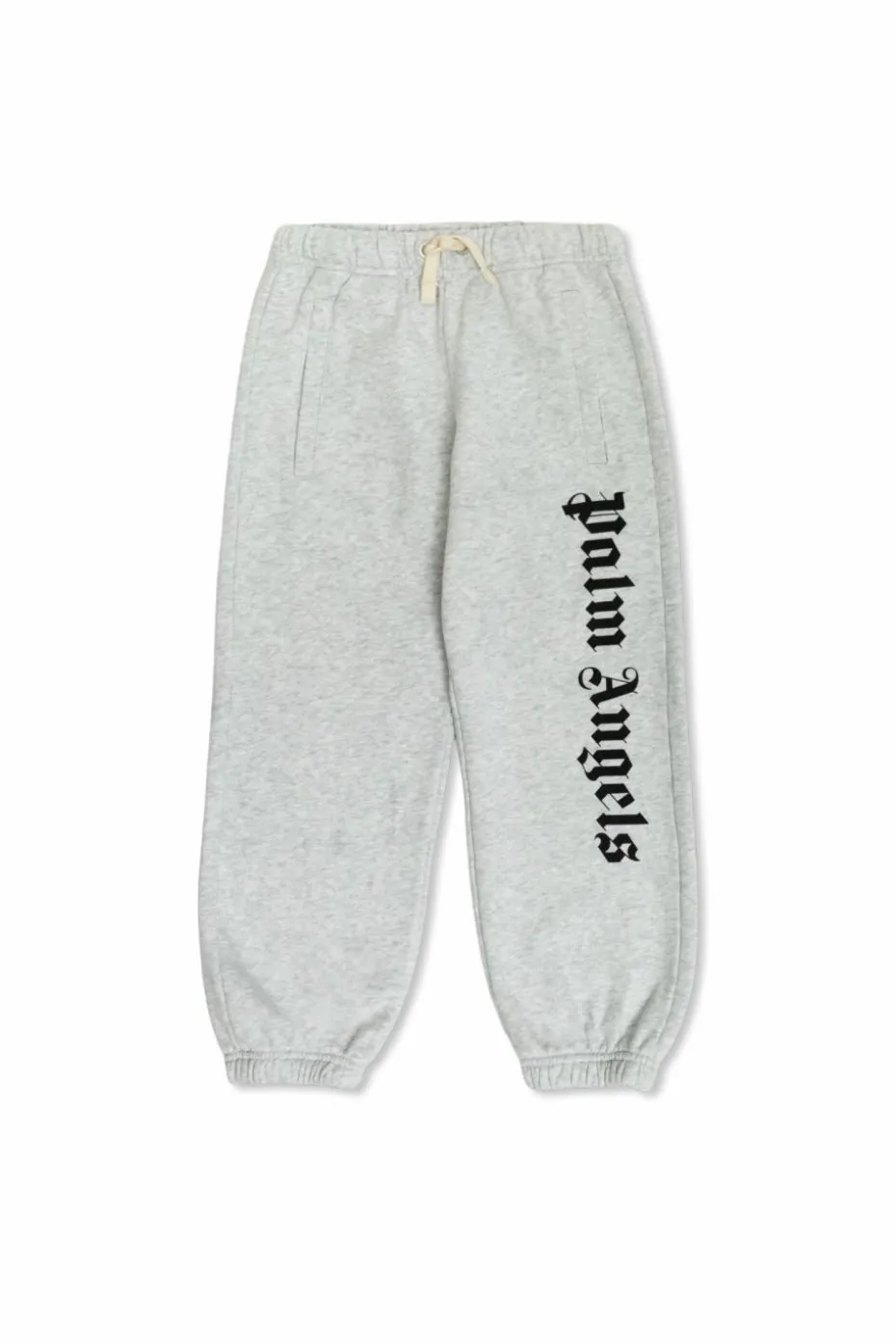 Palm Angels Kids GREY Sweatpants with printed logo