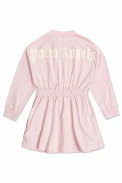 Palm Angels Kids PINK Dress with drawstring