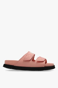 Palm Angels Kids PINK Slides with logo