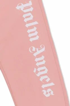 Palm Angels Kids PINK Sweatpants with logo