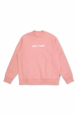 Palm Angels Kids PINK Sweatshirt with printed logo