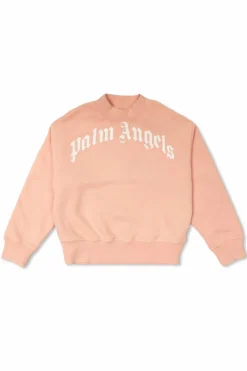 Palm Angels Kids PINK Sweatshirt with logo
