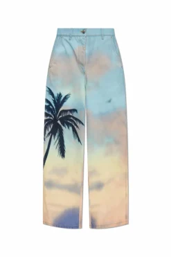 Palm Angels MULTICOLOUR Jeans with print