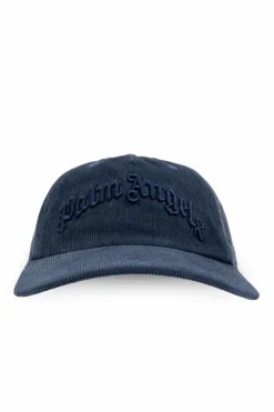 Palm Angels NAVY BLUE Corduroy cap