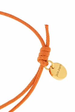 Palm Angels ORANGE Adjustable bracelet with logo-shaped appliqué