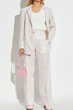 Palm Angels PINK Floral pattern pants
