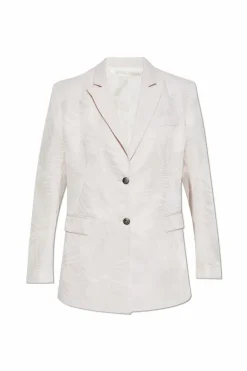 Palm Angels PINK Floral patterned blazer