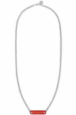 Palm Angels SILVER Necklace with logo