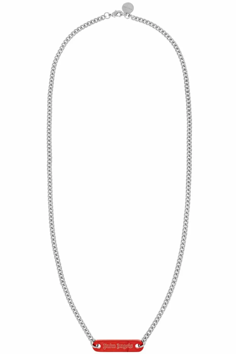 Palm Angels SILVER Necklace with logo