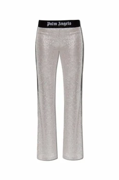 Palm Angels SILVER Sequin pants