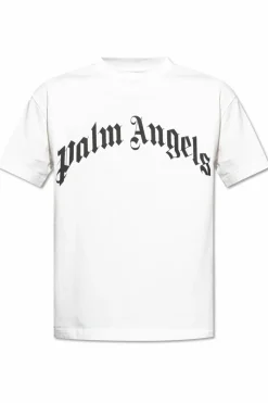 Palm Angels WHITE T-shirt with logo