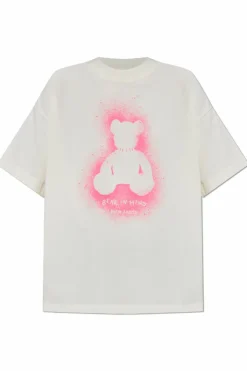 Palm Angels WHITE T-shirt with logo
