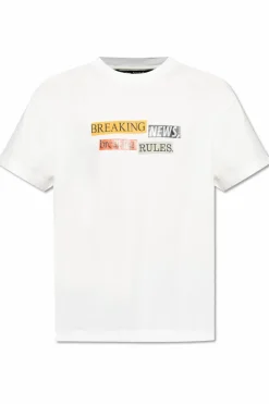 Palm Angels WHITE T-shirt with colorful print