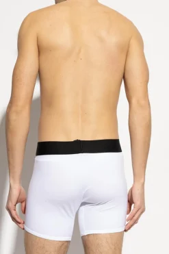 Palm Angels WHITE Two-pack boxers with logo
