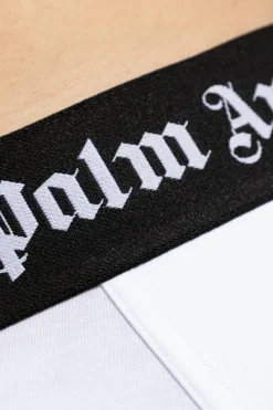 Palm Angels WHITE Two-pack boxers with logo