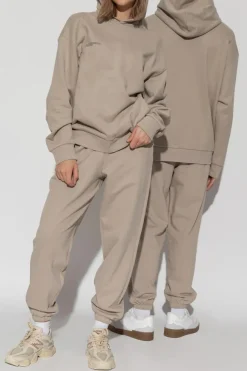 Pangaia beige Sweatshirt with logo