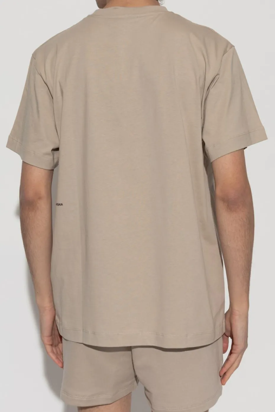 Pangaia beige T-shirt with logo