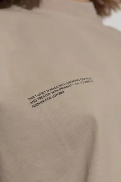 Pangaia beige T-shirt with logo