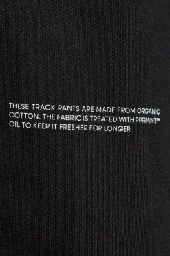 Pangaia BLACK Sweatpants with logo