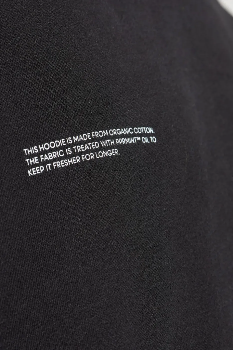 Pangaia BLACK Sweatshirt with logo
