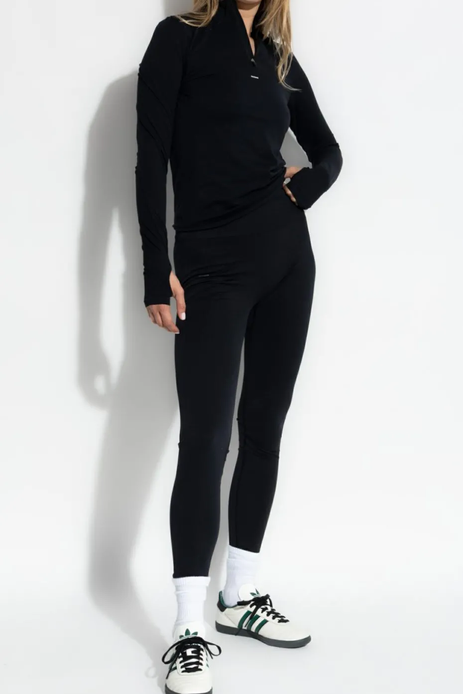 Pangaia BLACK Sweatshirt with logo