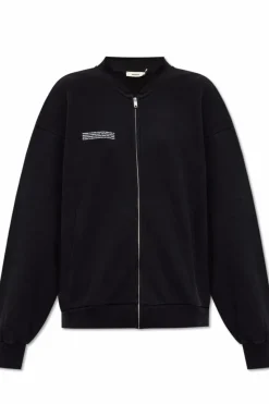 Pangaia BLACK Sweatshirt with logo