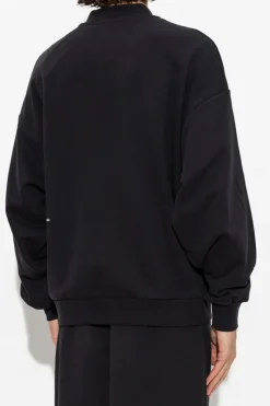 Pangaia BLACK Sweatshirt with logo