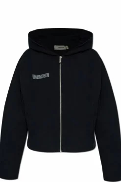Pangaia BLACK Sweatshirt with logo