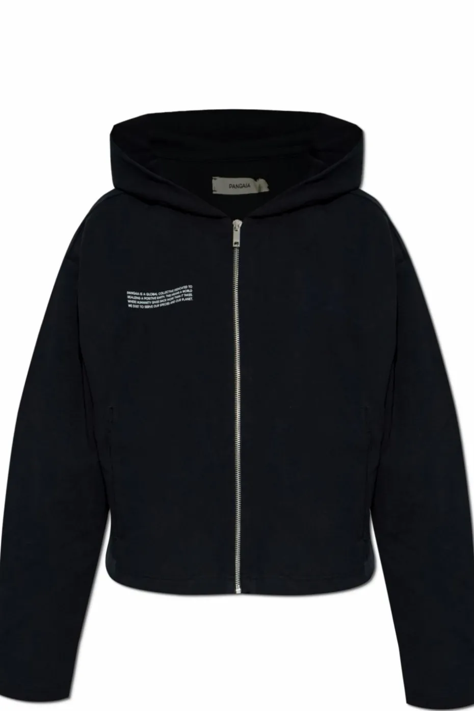 Pangaia BLACK Sweatshirt with logo