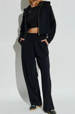 Pangaia BLACK Sweatshirt with logo