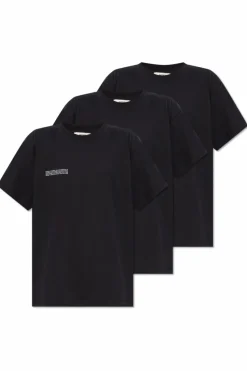 Pangaia BLACK Three-pack of t-shirts